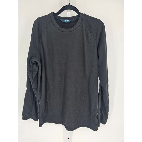 Iceburg Designs Womens Sz XL Crewneck Sweatshirt Solid Black - Picture 1 of 4